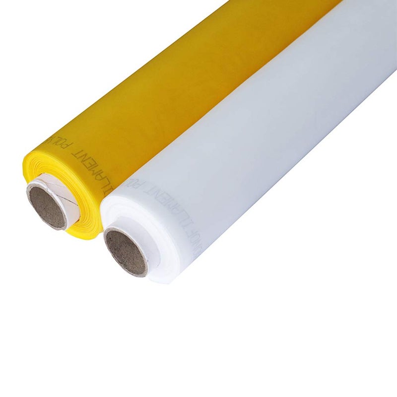 ETPUVIUMBE Silk Screen Printing Mesh, Size 50inchx1Yard, 100/110/120/140/160/180/200/250/300Mesh, White Yellow for Screen Printing Machine Equipment Accessories, Filter Painting, Polyester (110M/43T White) - Image 5